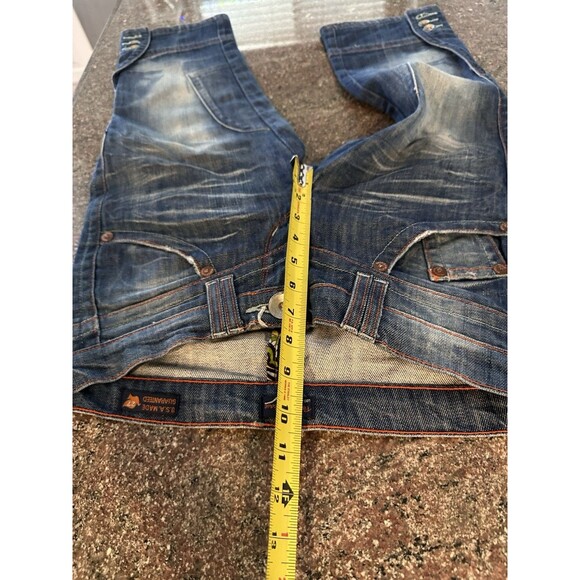 People For Peace Los Angeles Womens SIZE 27 CAPRI DENIM Jeans Made in USA - Picture 6 of 10